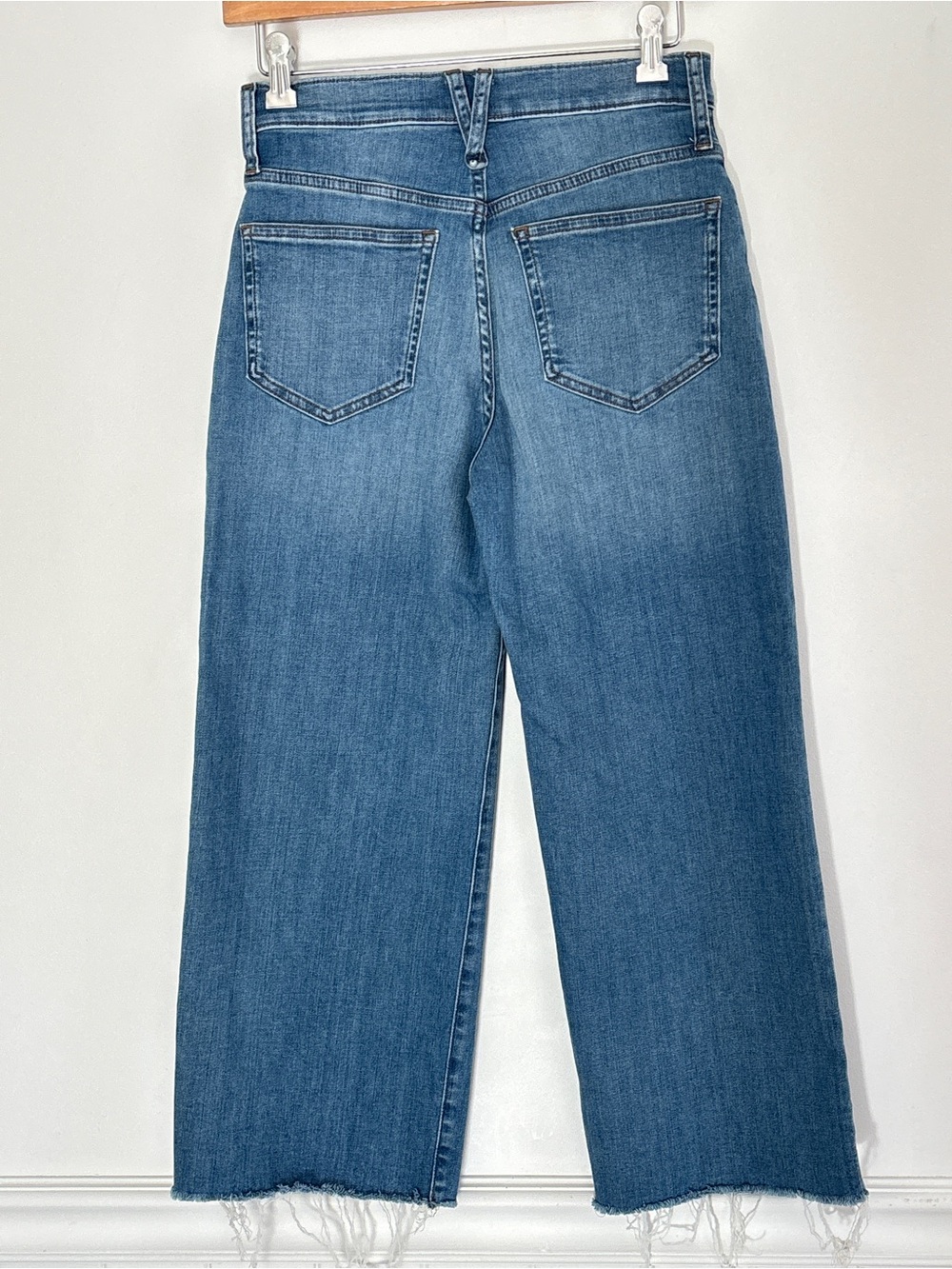 J Crew Slim Wide Leg Jeans Size 27 Petite Inseam 23 inches - Picture 9 of 16